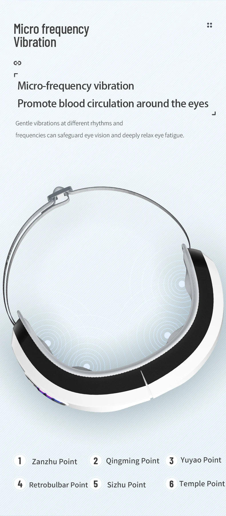 Low-Frequency Heated Eye Massager