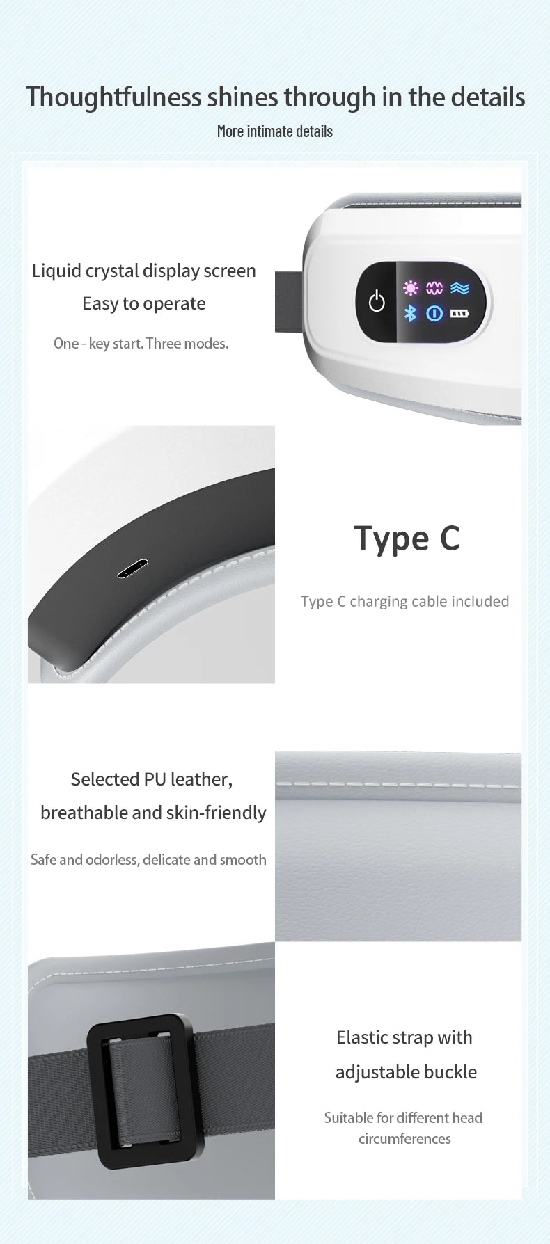 Low-Frequency Heated Eye Massager