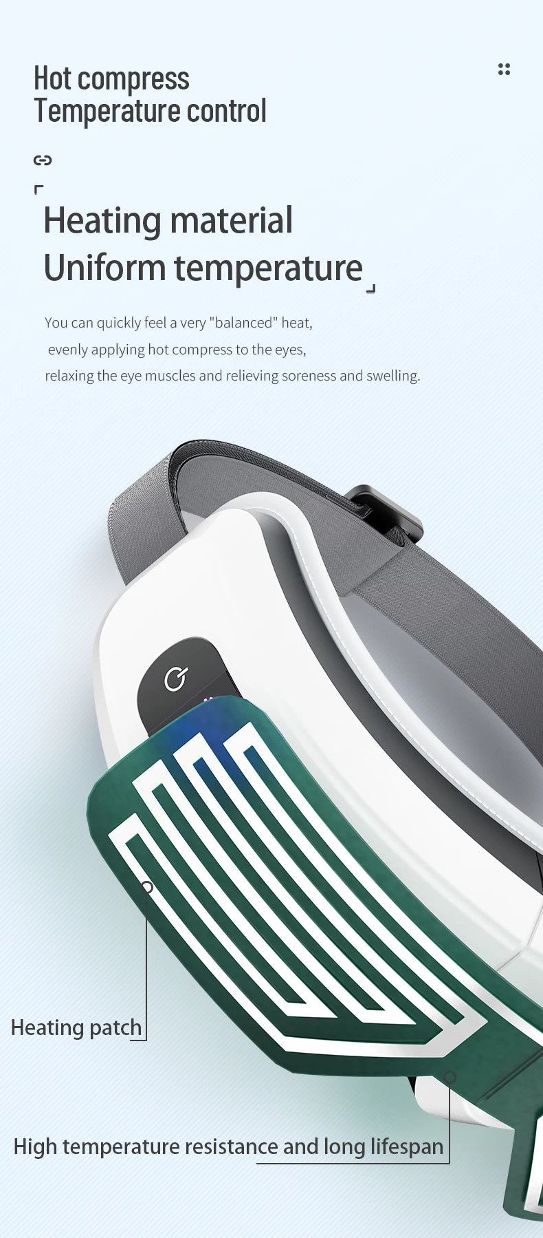 Low-Frequency Heated Eye Massager