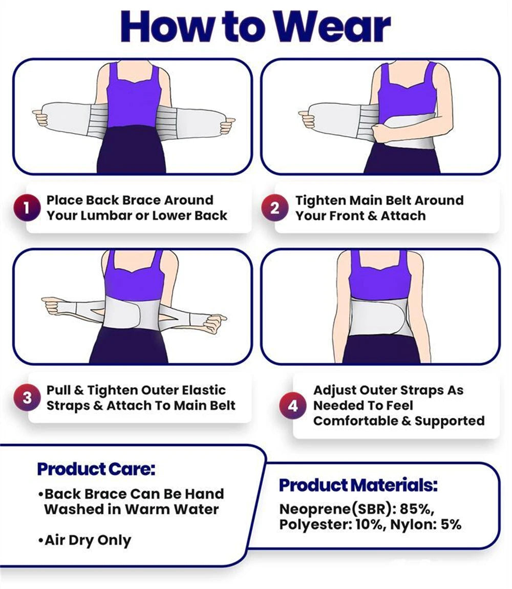 Premium Lumbar Back Brace