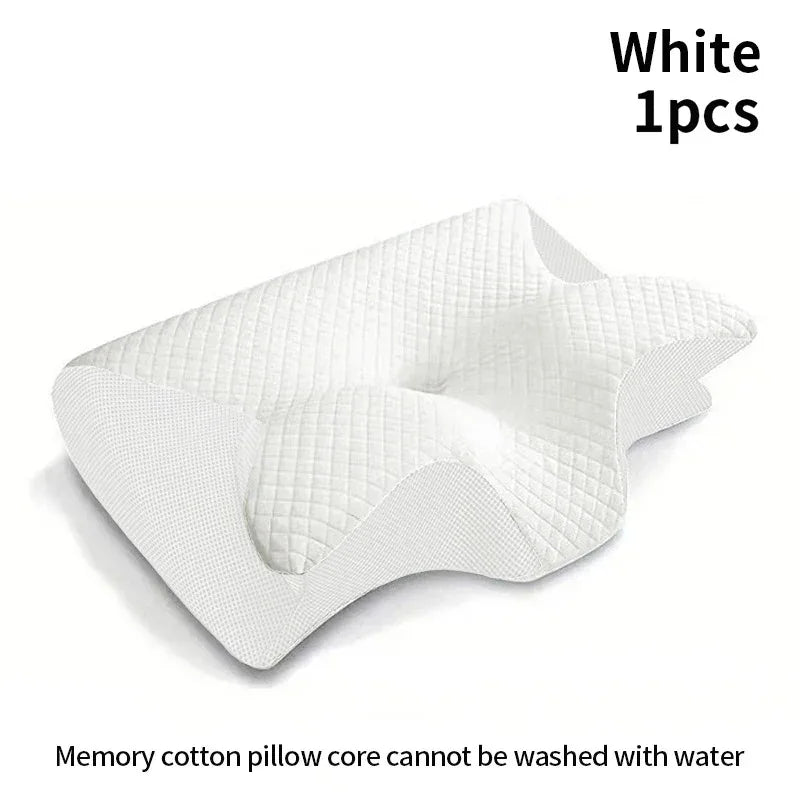 2-in-1 Ergonomic Memory Foam Neck Pillow
