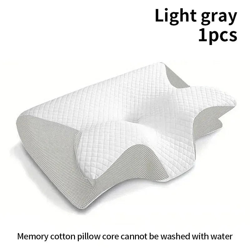 2-in-1 Ergonomic Memory Foam Neck Pillow