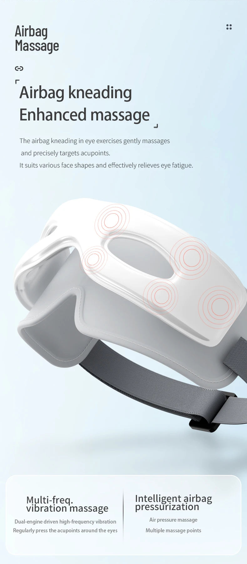 Low-Frequency Heated Eye Massager