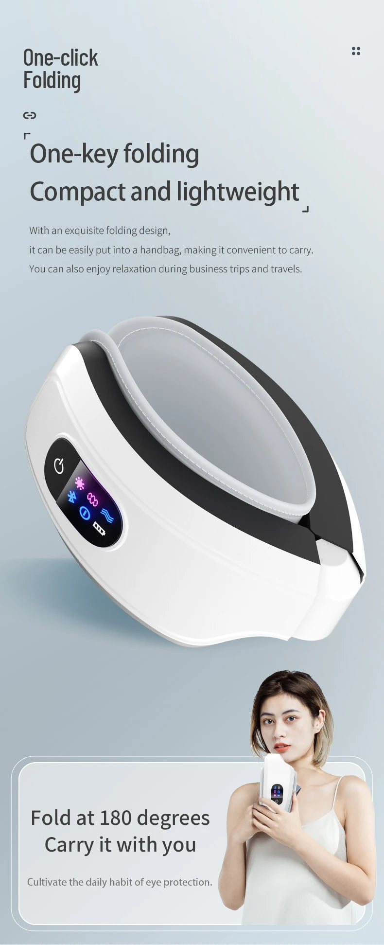 Low-Frequency Heated Eye Massager