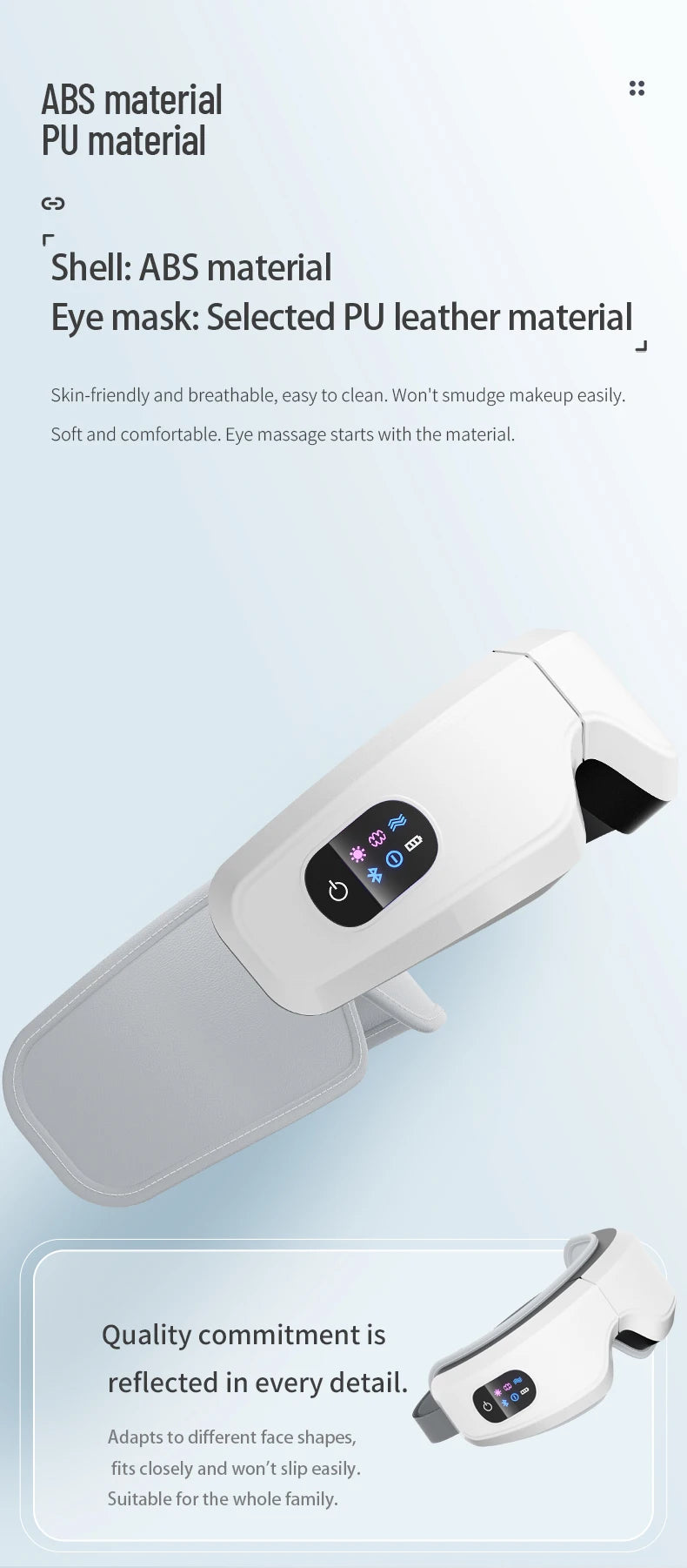 Low-Frequency Heated Eye Massager